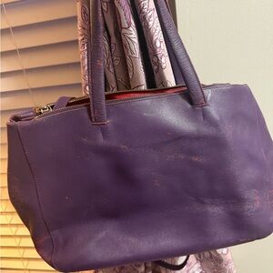 Furla Deep Purple Tote Bag